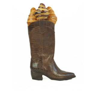 Brown cowboy boot